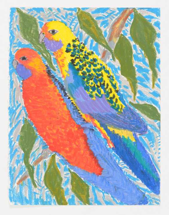 'Parrots' artwork by Jenny Kee