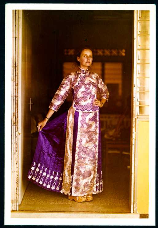 Linda Jackson wearing a Chinese opera costume