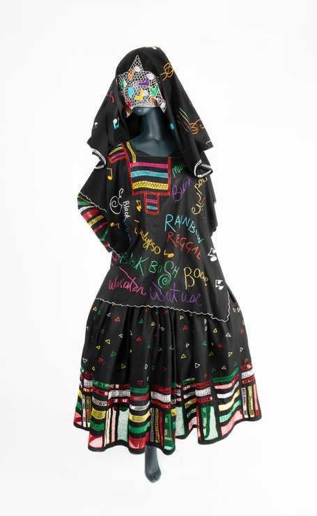 'Rainbow Reggae' outfit by Linda Jackson
