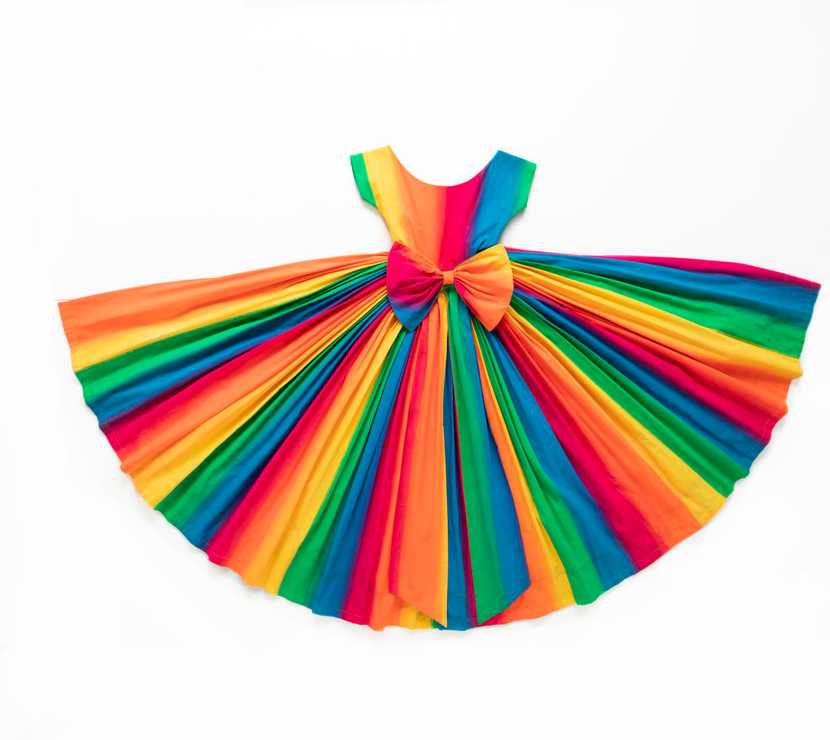 'Rainbow' dress by Linda Jackson