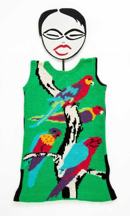 'Parrots' dress by Jenny Kee